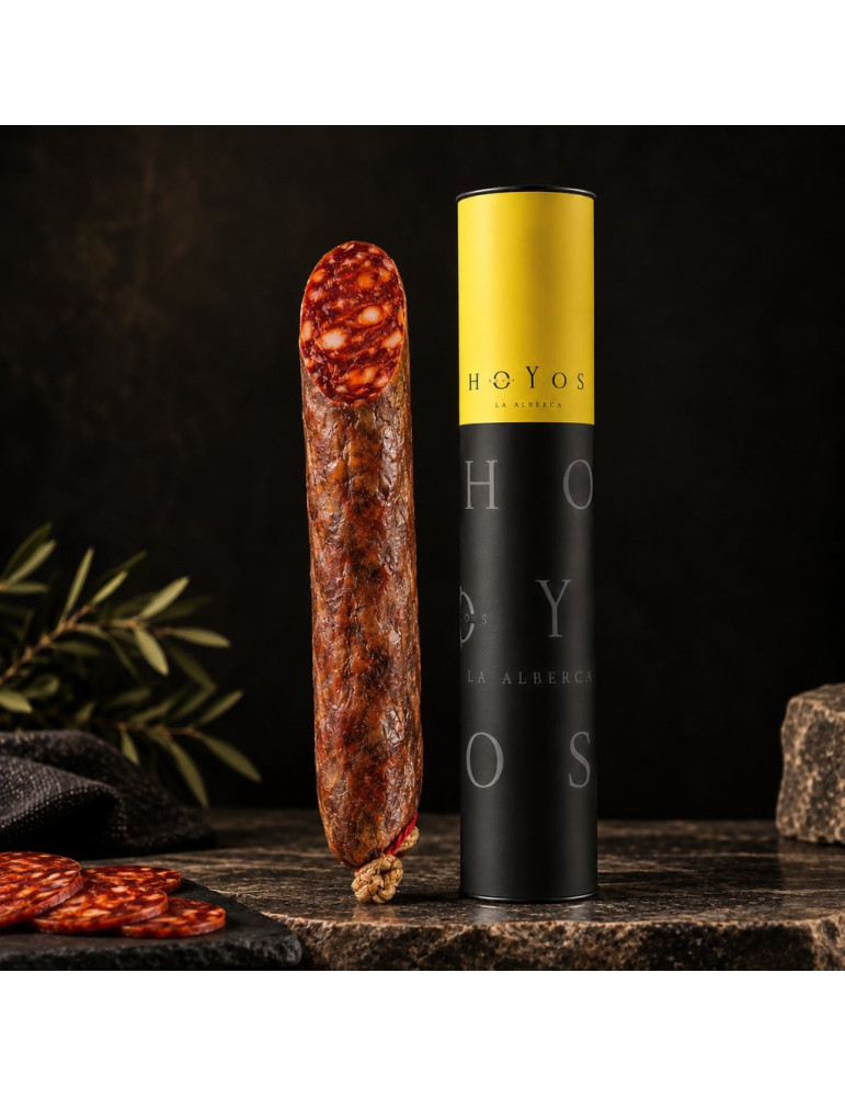 Comprar Chorizo Ibérico de Bellota con Tubo Premium de Hermanos Hoyos