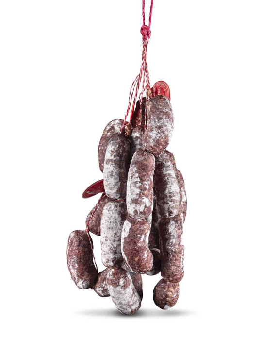 Comprar salchichón ibérico de bellota en capaduras de Hermanos Hoyos.