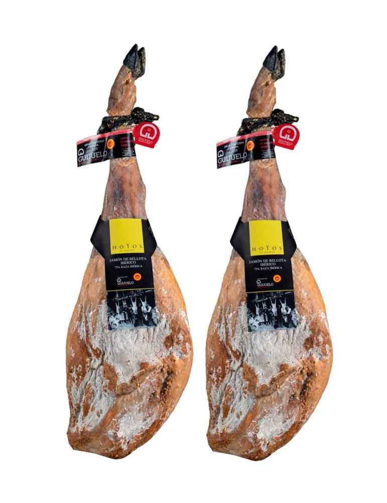 Comprar Oferta 2 Jamones de Bellota ibéricos 75% raza ibérica de Hermanos Hoyos Comprar Oferta 2 Jamones de Bellota ibéricos 75% raza ibérica de Hermanos Hoyos