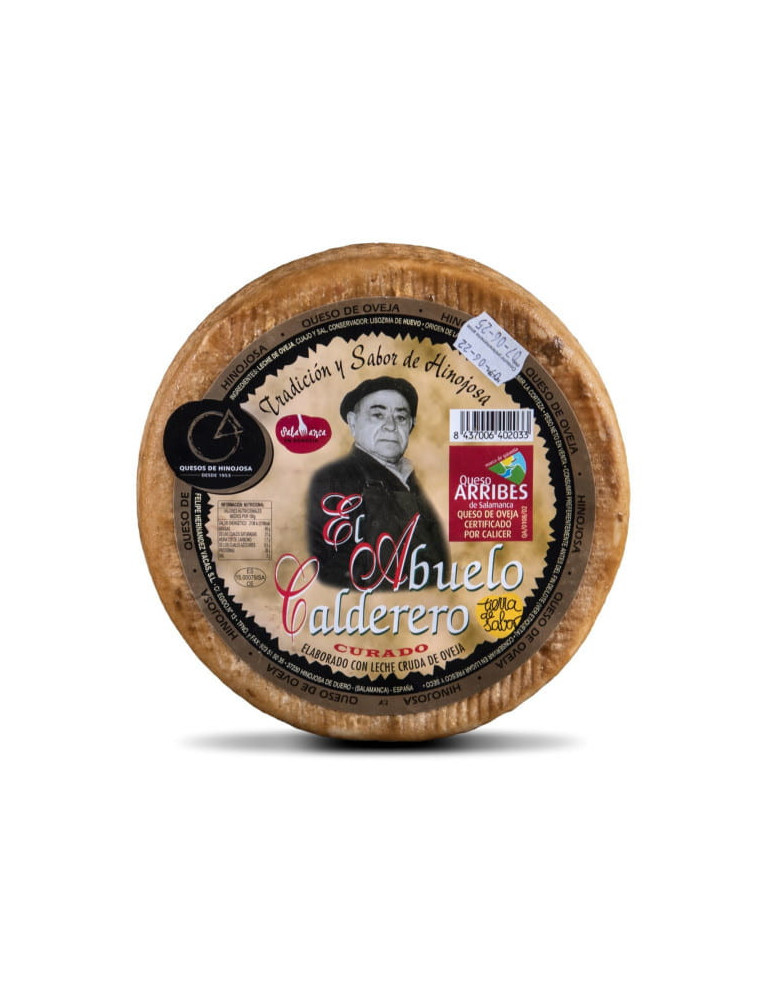 Comprar queso de oveja curado "Hinojosa" de El Abuelo Calderero en Hermanos Hoyos.
