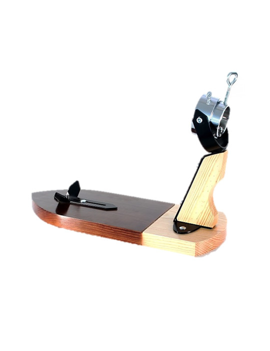 Comprar tabla jamonera de madera y acero de Hermanos Hoyos.