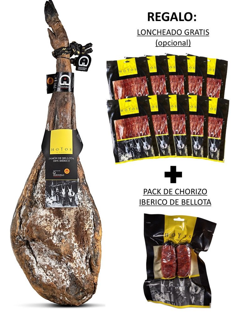 Comprar Jamón de bellota 100% ibérico D.O.P Guijuelo "Pata Negra" de Hermanos Hoyos.