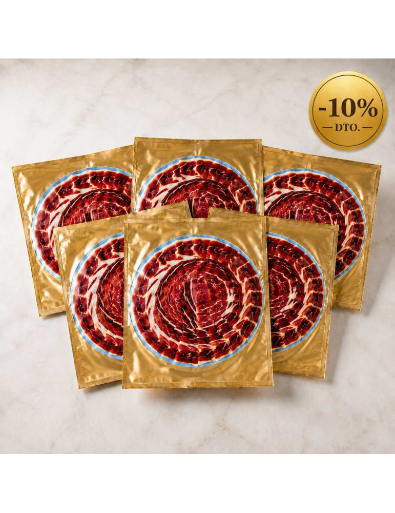 Comprar Pack Platos de Jamón Ibérico de Cebo de Campo Cortado a Cuchillo