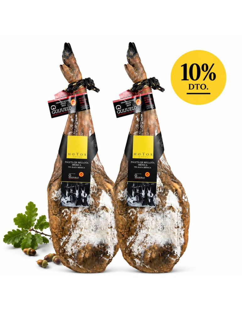 Special offer: 2 Iberian acorn-fed shoulders 75% D.O. Guijuelo